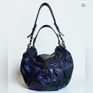Gucci Hysteria Hobo Dark purple Iridescent Leather Frida Giannini Gucci 2000s